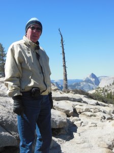 Ed at olmstead point, Half Done in background 