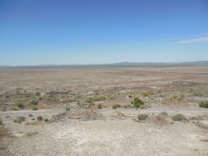 Looking back westward at I-80 