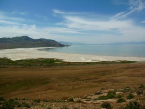 Great Salt Lake from Antelope Island, looking south east