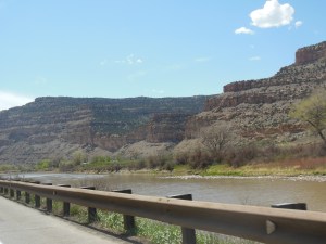Colorado river in Glenwood canyon