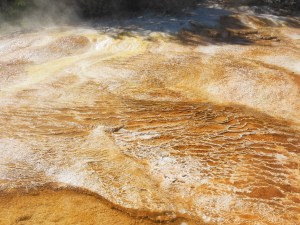 close up of a hot spring