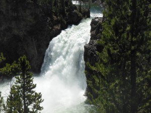 Close up of lower falls