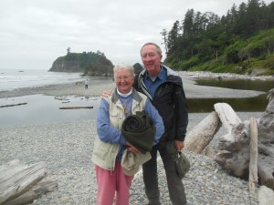 Ed and Chris at Ruby Beach 