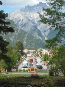 View of downtown Banff 