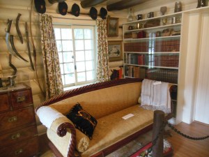 Interior of Morse home showing Princeton memorabilia 