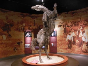 Glenbow museum-barbed wire horse 