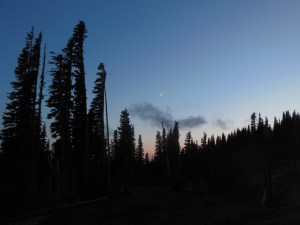 Friday sunset as skies start to clearr 