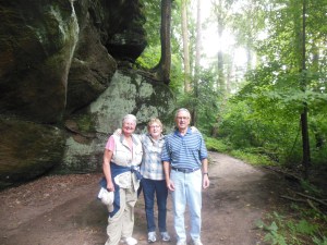 Walking the ledges in Cuyahoga National Park