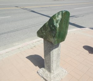 Jade in downtown Lillooet 