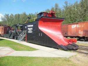 Snow plow locomotive 