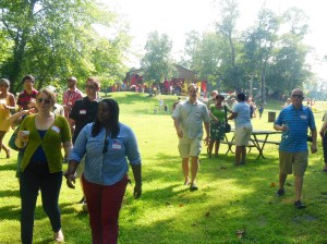 Coming to the ceremony