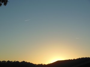 Sunset at the resort 