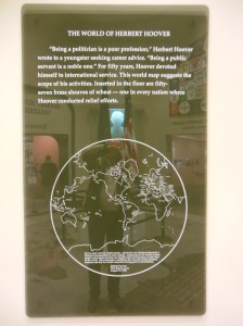 plaque commemorating Hoover's relief work 