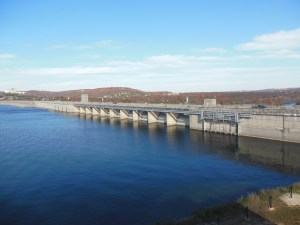 Table Rock Lake Dam upstream side