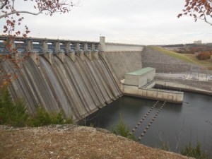 Table Rock Lake Dam Downstream side