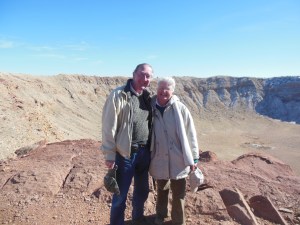 Ed and Chris at Meteor Crater