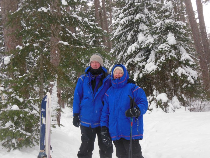 Chris  and  Ed on the trail.