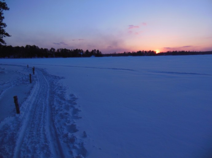 Sunset on White Iron  Lake 