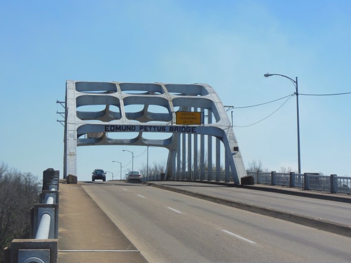 The bridge which was at the beginning of the marches.