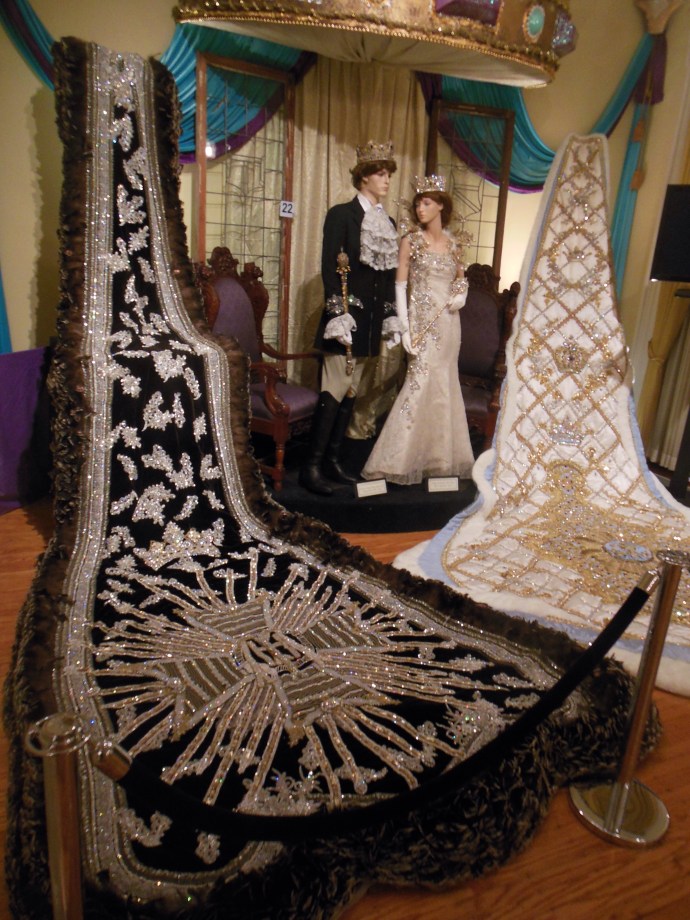 A recent King and Queen robe and  train.