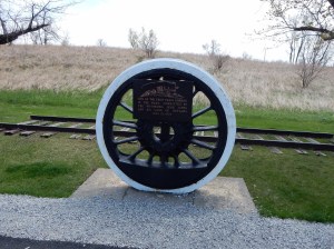 site of the first robbery of a moving train