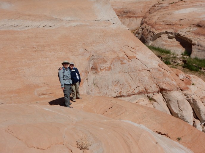 Lou and  Chris on  hike