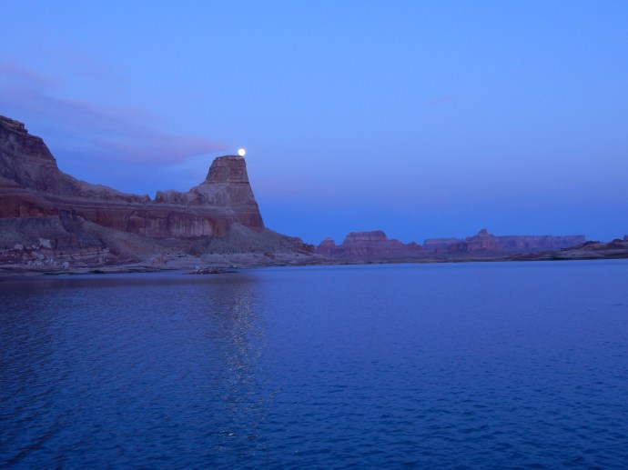 Moon rise over Gunsight  Bay