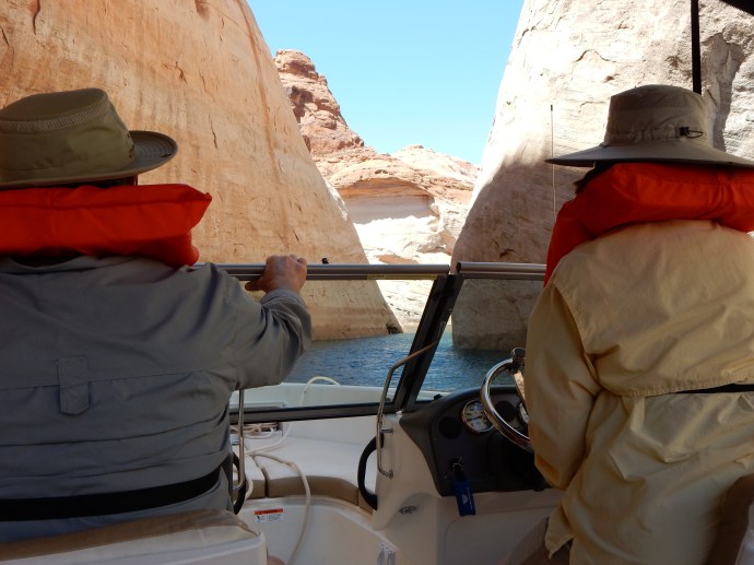 Driving the narrow  canyons