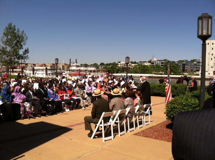 The Naturalization Ceremony on Harriet Island in St. Paul