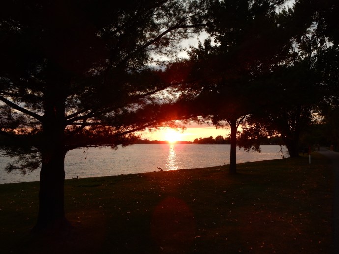 Sunset on Wisconsin River Tuesday night