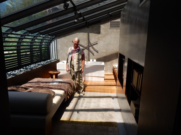 A sample bathroom layout at Kohler Design Center