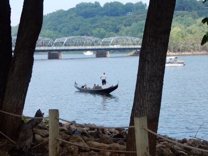 Gondolier on the St. Croix RIver