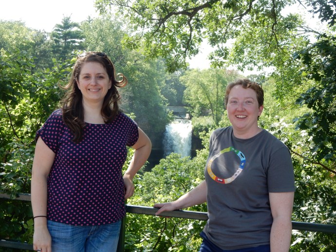 Deb and Rebecca at Minnehaha Park