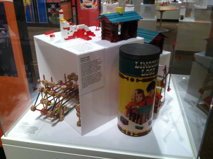 Lincoln Logs from exhibit "Toys of the 50s, 60s, and 70s"