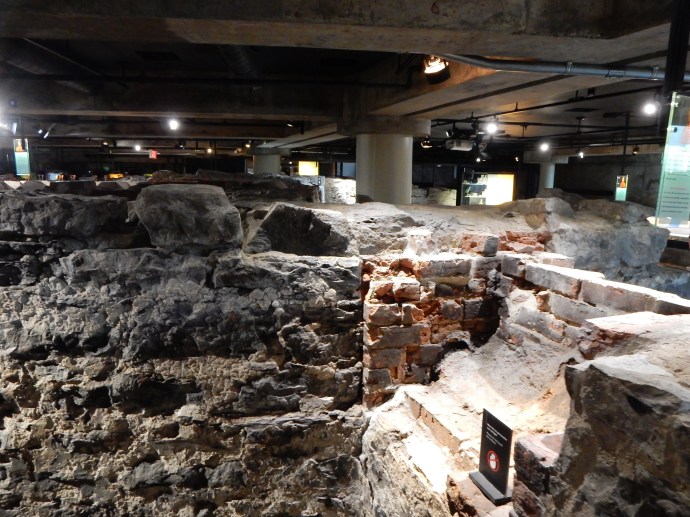 Exhibit at Montreal Archaeology and History Complex