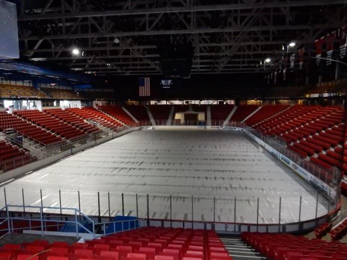 arena of 1980 Olympics hockey game