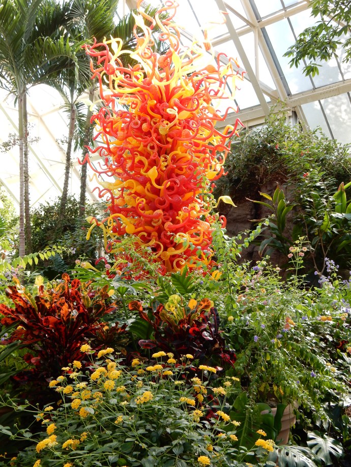 Chihuly glass sculpture at Franklin Park Conservatory in  Columbus OH