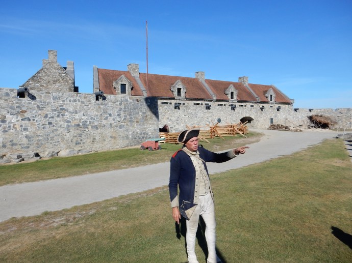 Our guide at Fort Ticondergoa