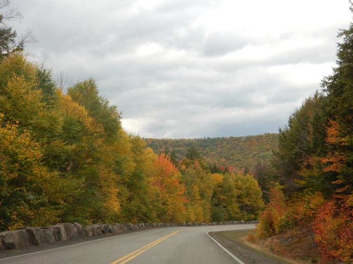 The drive down Prospect Mountain