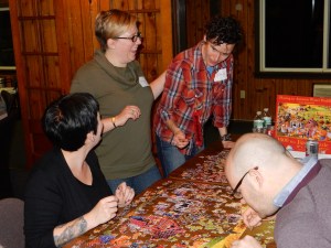 Early stages of the puzzle