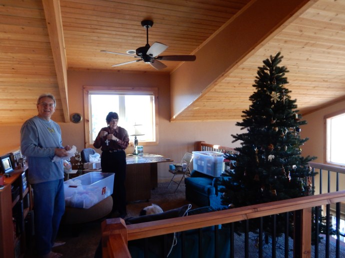 Friday Christmas tree decorating