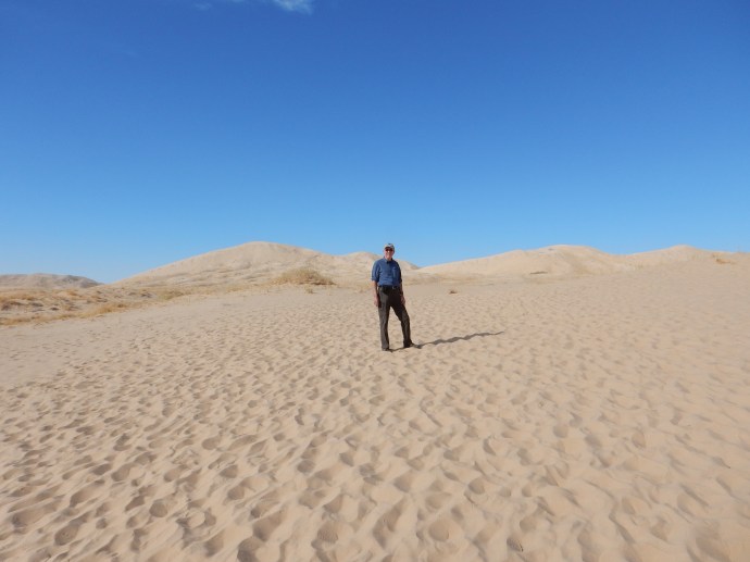 Walking to the dunes