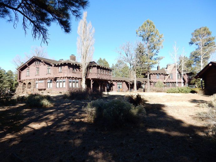 Riordan Mansion; this view  of the back  shows  the design better.