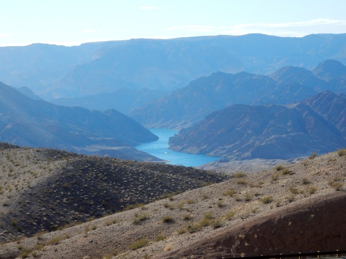 View of Colorado RIver south of Hoover Dam
