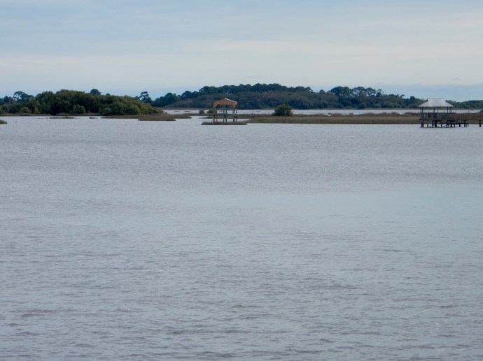Looking out from Cedar Key island