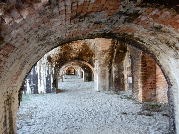 Interior arches of Fort Pickens