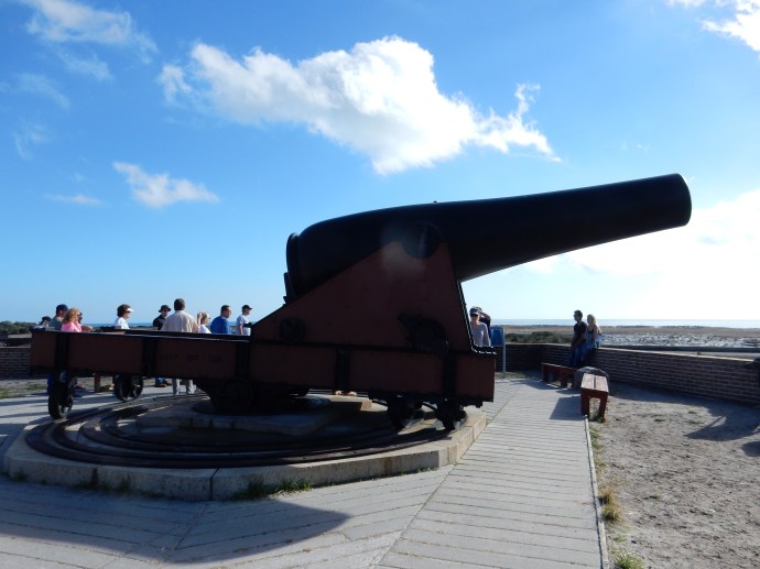 The largest cannon at Fort Perkins