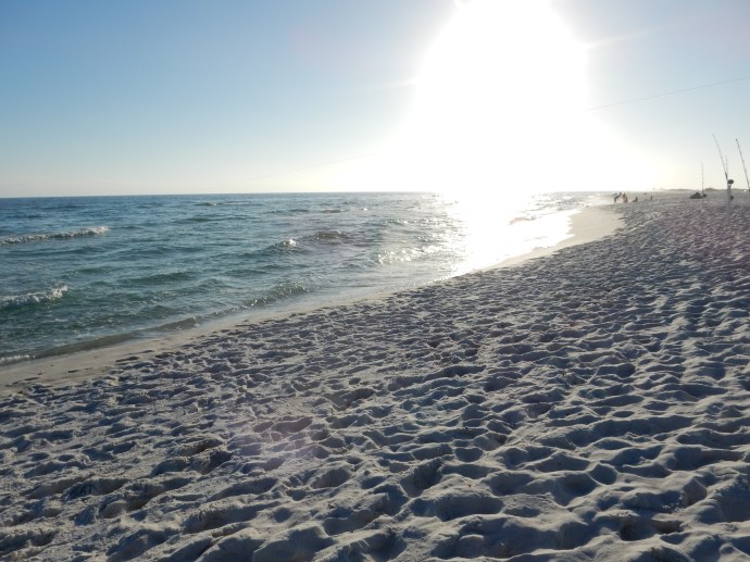 Late afternoon at the beach at Gulf Islands National Seashore