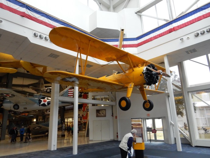 The Stearman Kaydet biplane George H.W. Bush practiced flying