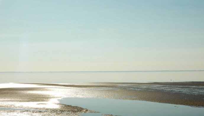 Looking from shore to Cape San Blas